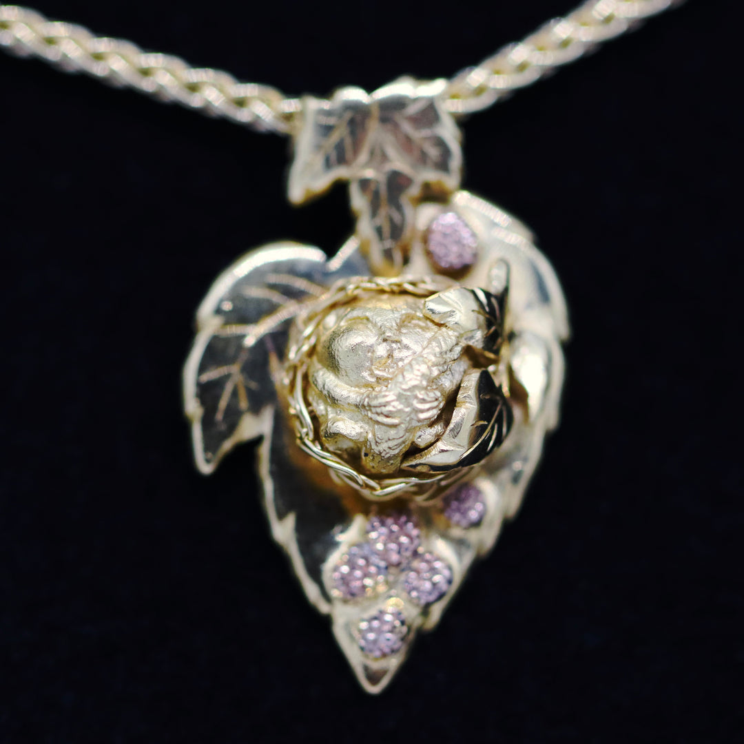 Bramble Silver Dormouse Necklace