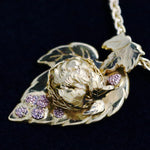 Load image into Gallery viewer, Bramble Silver Dormouse Necklace
