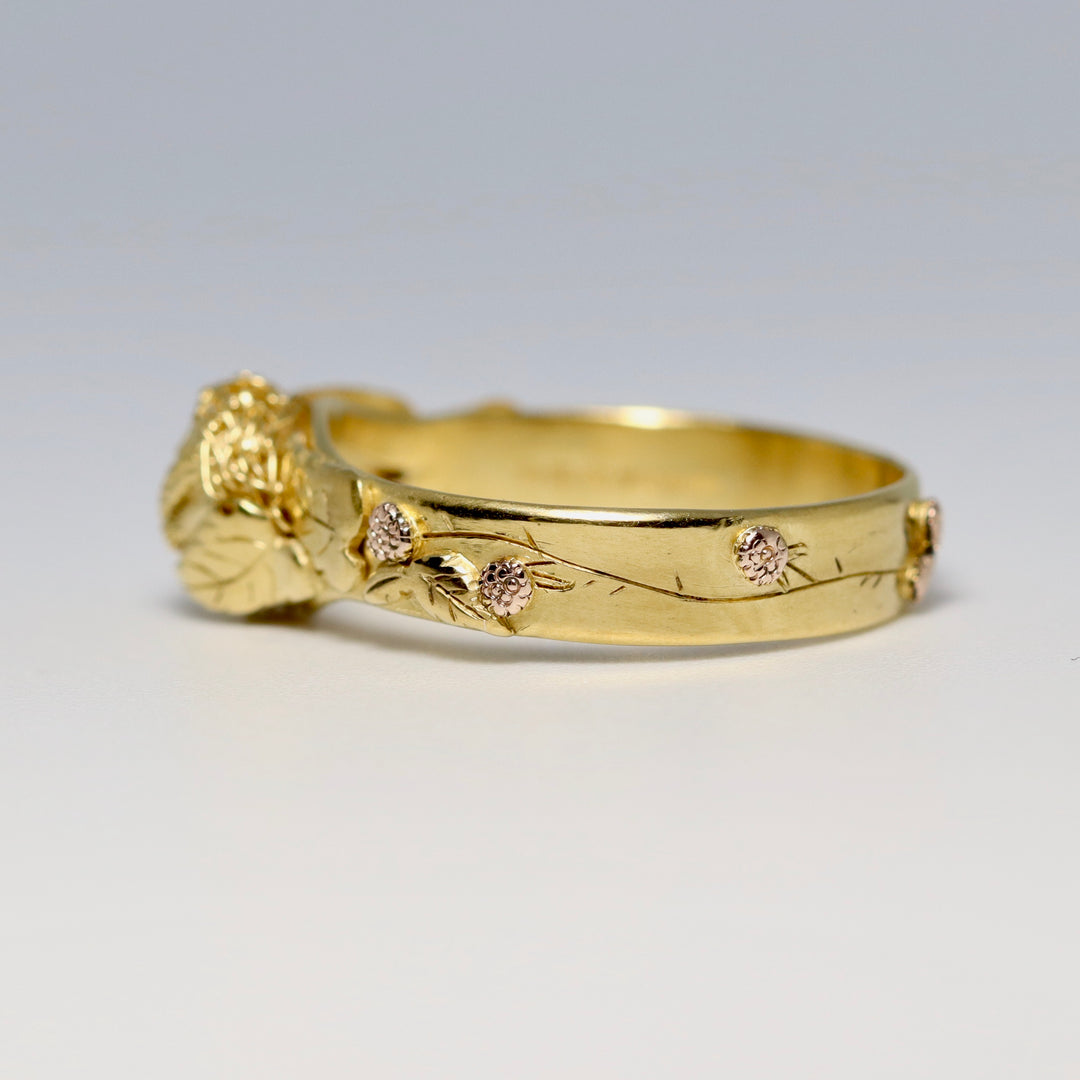 Hazel Dormouse Gold Ring