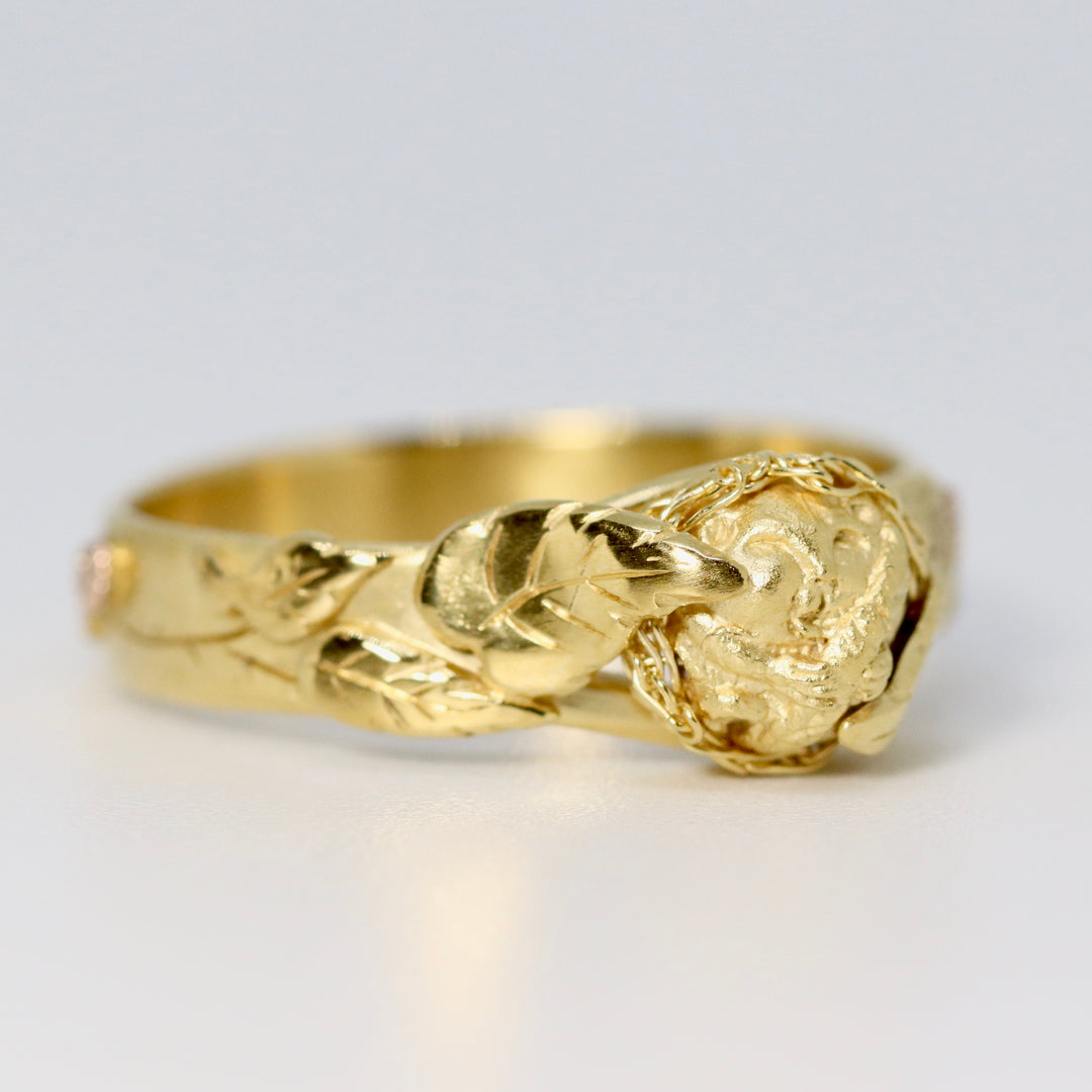 Hazel Dormouse Gold Ring