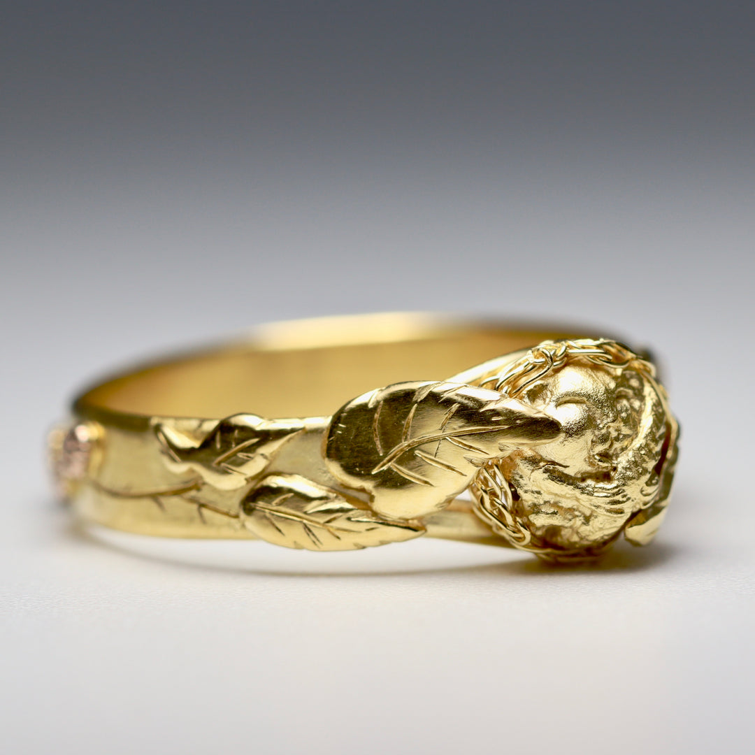 Hazel Dormouse Gold Ring