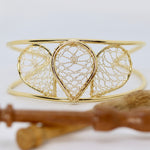 Load image into Gallery viewer, Torchon Gold Lace Torc Bracelet
