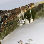 Load image into Gallery viewer, Blackberry Dreams Dormouse Hoop Earrings
