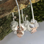 Load image into Gallery viewer, Blackberry Dreams Dormouse Hoop Earrings
