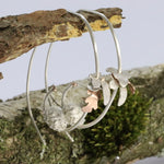 Load image into Gallery viewer, Blackberry Dreams Dormouse Hoop Earrings
