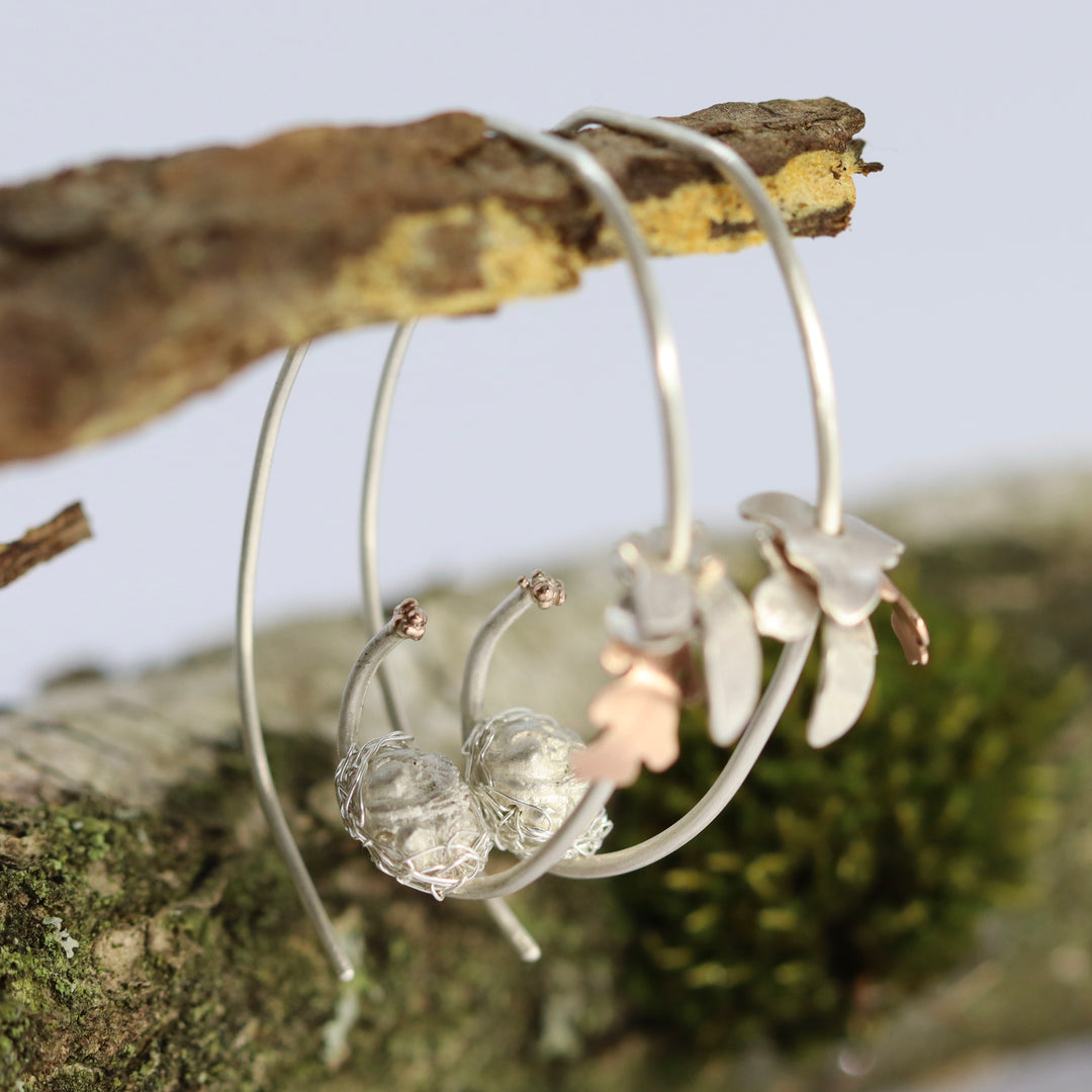 Blackberry Dreams Dormouse Hoop Earrings