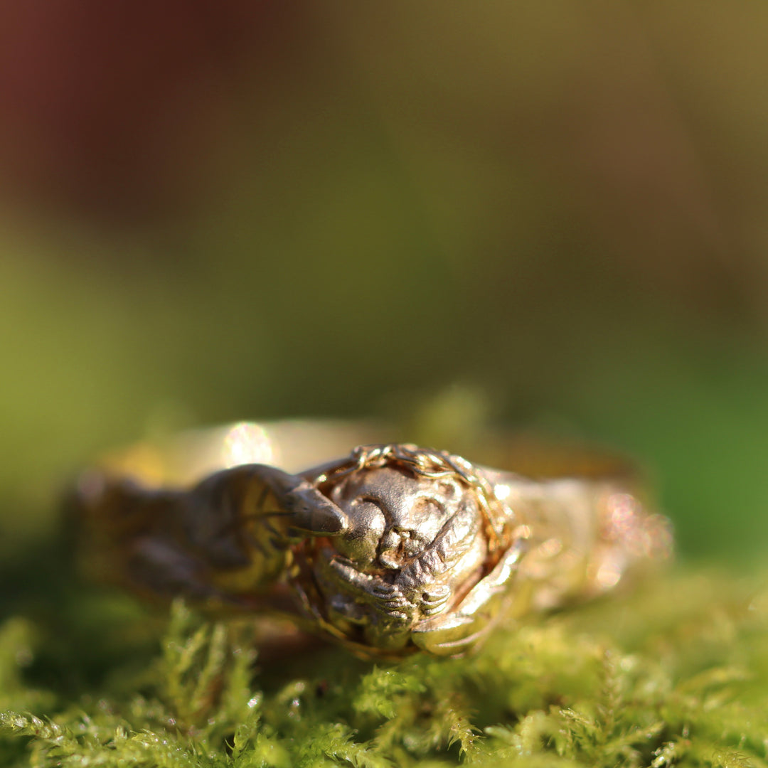 Hazel Dormouse Gold Ring