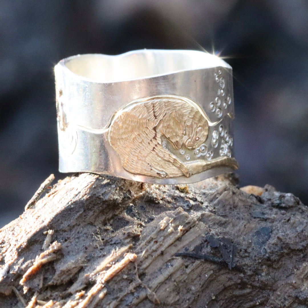 River Otter Trout Perfect Pair Ring