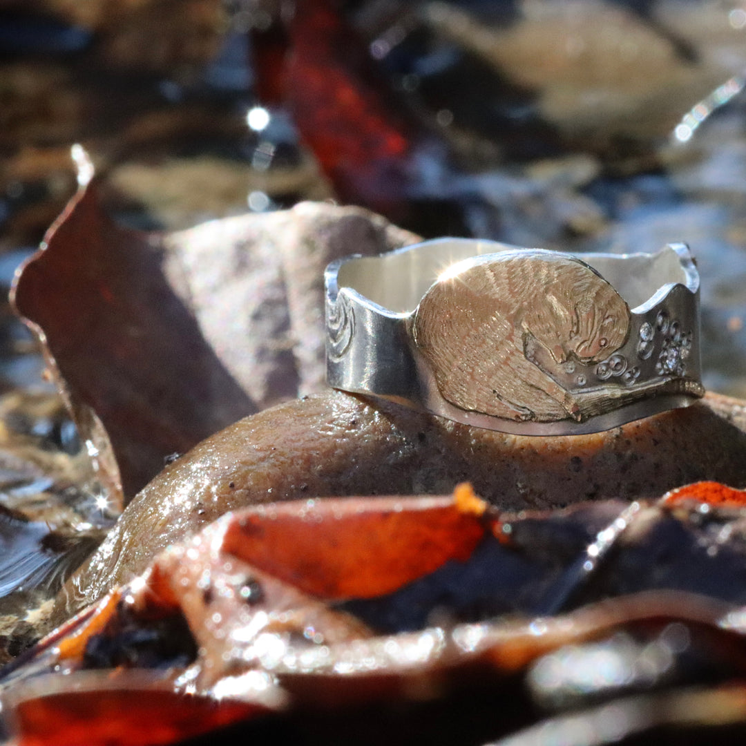 River Otter Trout Perfect Pair Ring