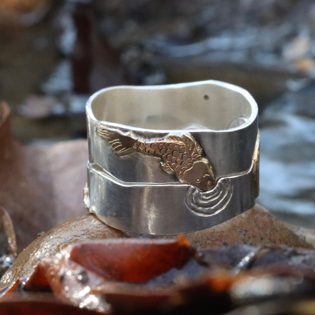 River Otter Trout Perfect Pair Ring