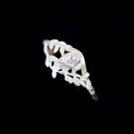 Load image into Gallery viewer, 9ct Gold &amp; Silver Moissanite Fern Ring