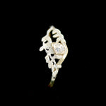 Load image into Gallery viewer, 9ct Gold &amp; Silver Moissanite Fern Ring