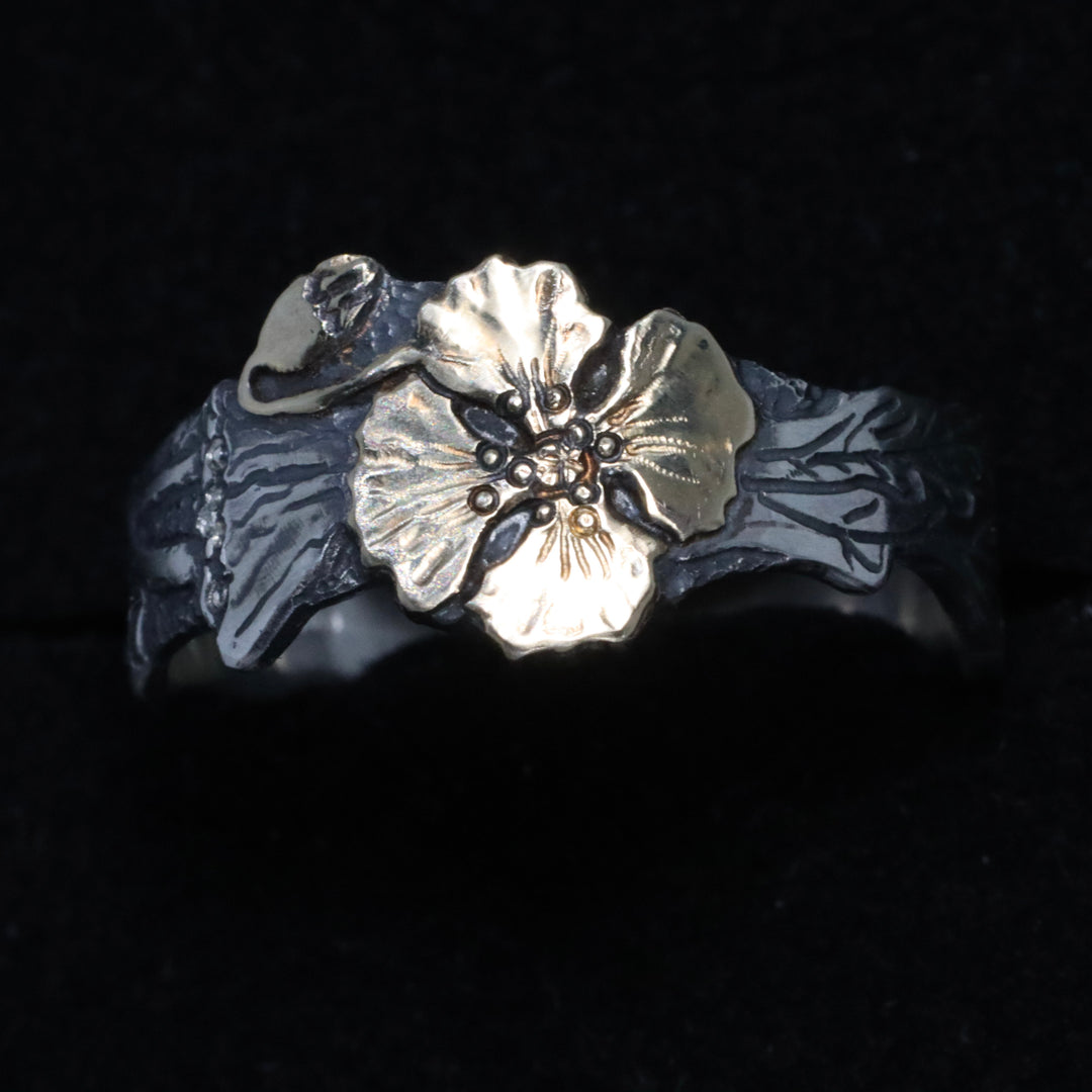 Wild Poppy Ring
