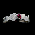 Load image into Gallery viewer, Pink Tourmaline Silver Oak Ring