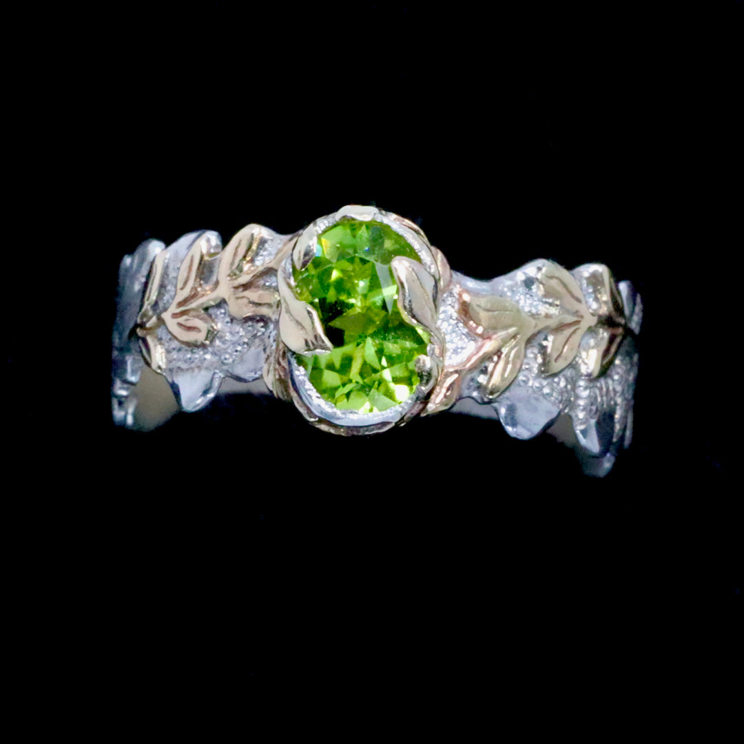 Peridot Woodland Ring