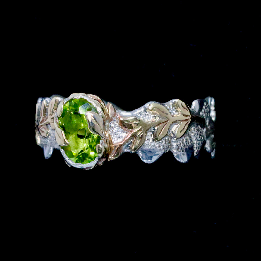 Peridot Woodland Ring