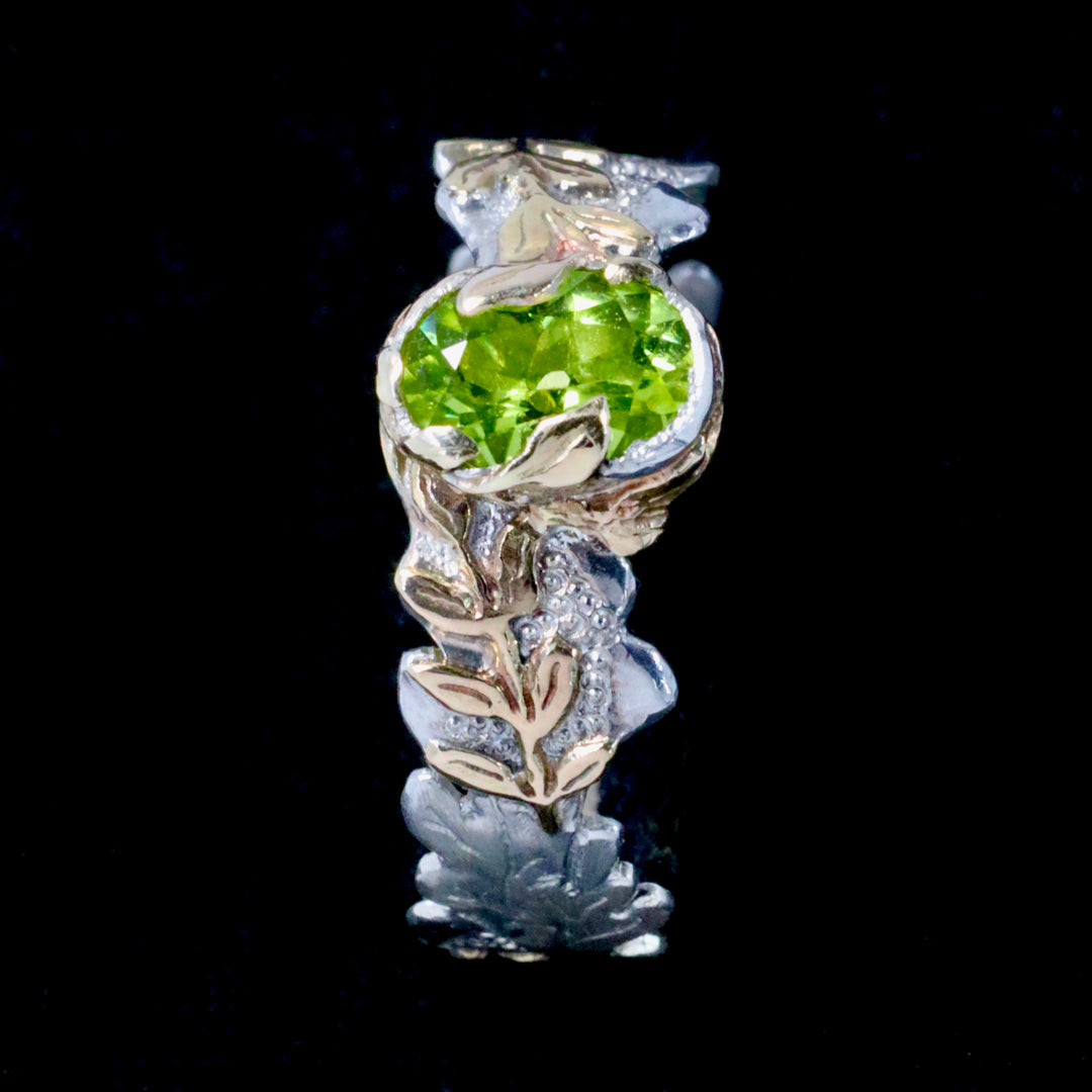 Peridot Woodland Ring