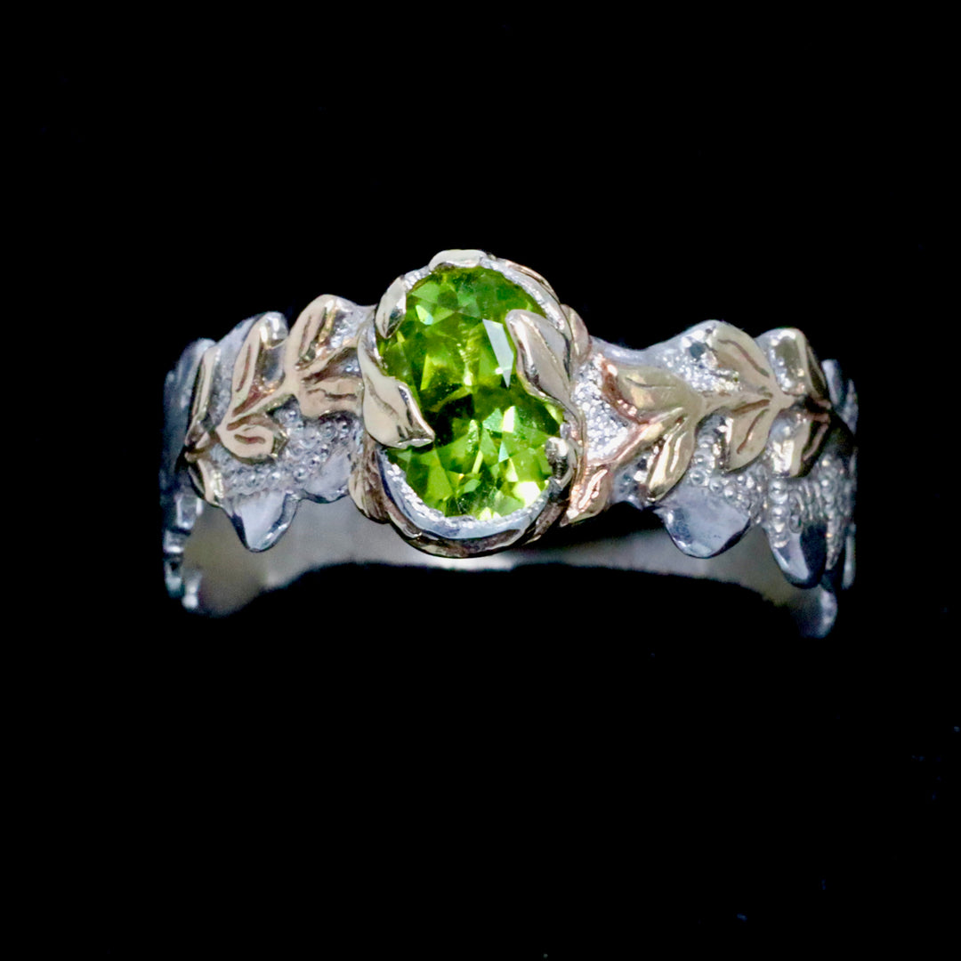 Peridot Woodland Ring