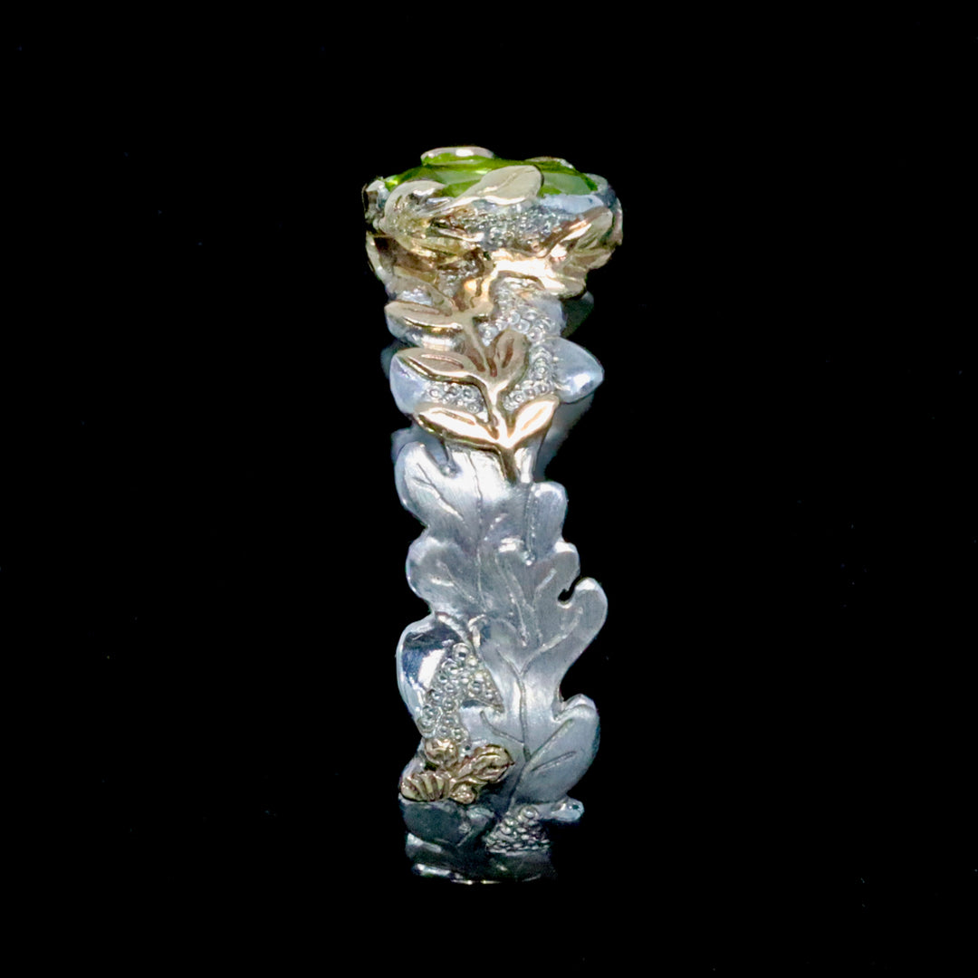 Peridot Woodland Ring