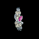 Load image into Gallery viewer, Ruby Silver &amp; 9ct Gold Beech Ring