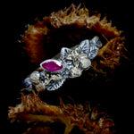 Load image into Gallery viewer, Ruby Silver &amp; 9ct Gold Beech Ring