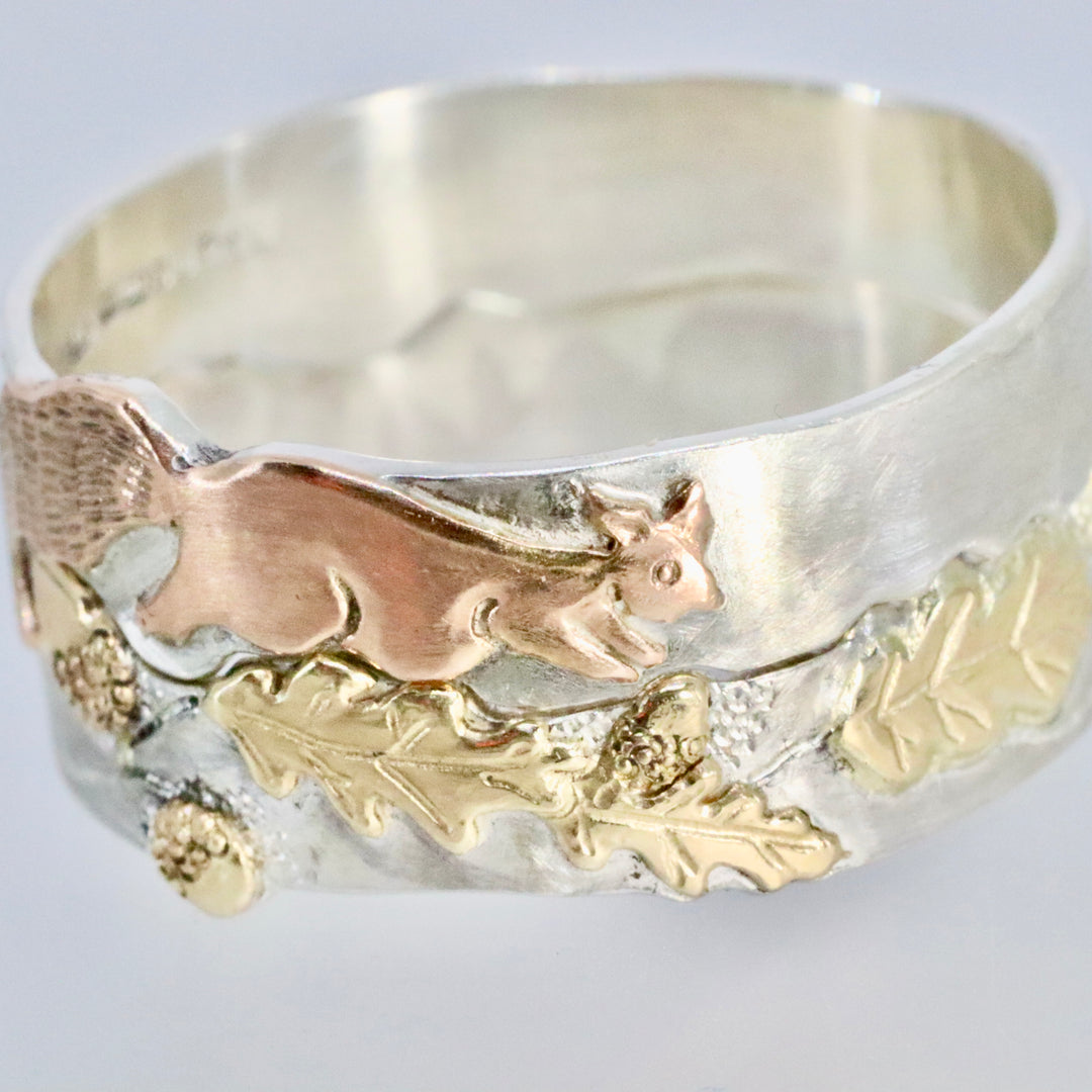 Red Squirrel Acorn Perfect Pair Ring