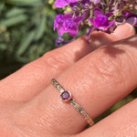 Load image into Gallery viewer, Ruby &amp; 9ct Yellow Gold Forget-me-not Ring

