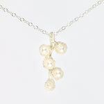 Load image into Gallery viewer, Crocheted 24ct Gold Vermeil Cluster Pearl Pendant
