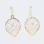 Load image into Gallery viewer, Torchon Gold Lace Drop Earrings
