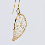 Load image into Gallery viewer, Torchon Gold Lace Drop Earrings
