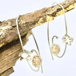 Load image into Gallery viewer, Blackberry Dreams Dormouse Hoop Earrings
