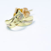 Snowdrop Gold Huggy Hoop Studs