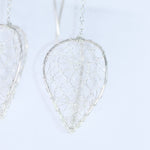 Load image into Gallery viewer, Torchon Silver Lace Large Lantern Drop Earrings
