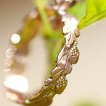 Load image into Gallery viewer, Tourmaline and 9ct Red Gold Oak Leaf Ring
