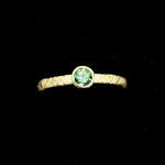 Load image into Gallery viewer, Green Tourmaline and 18ct Yellow Gold Oak Leaf Ring
