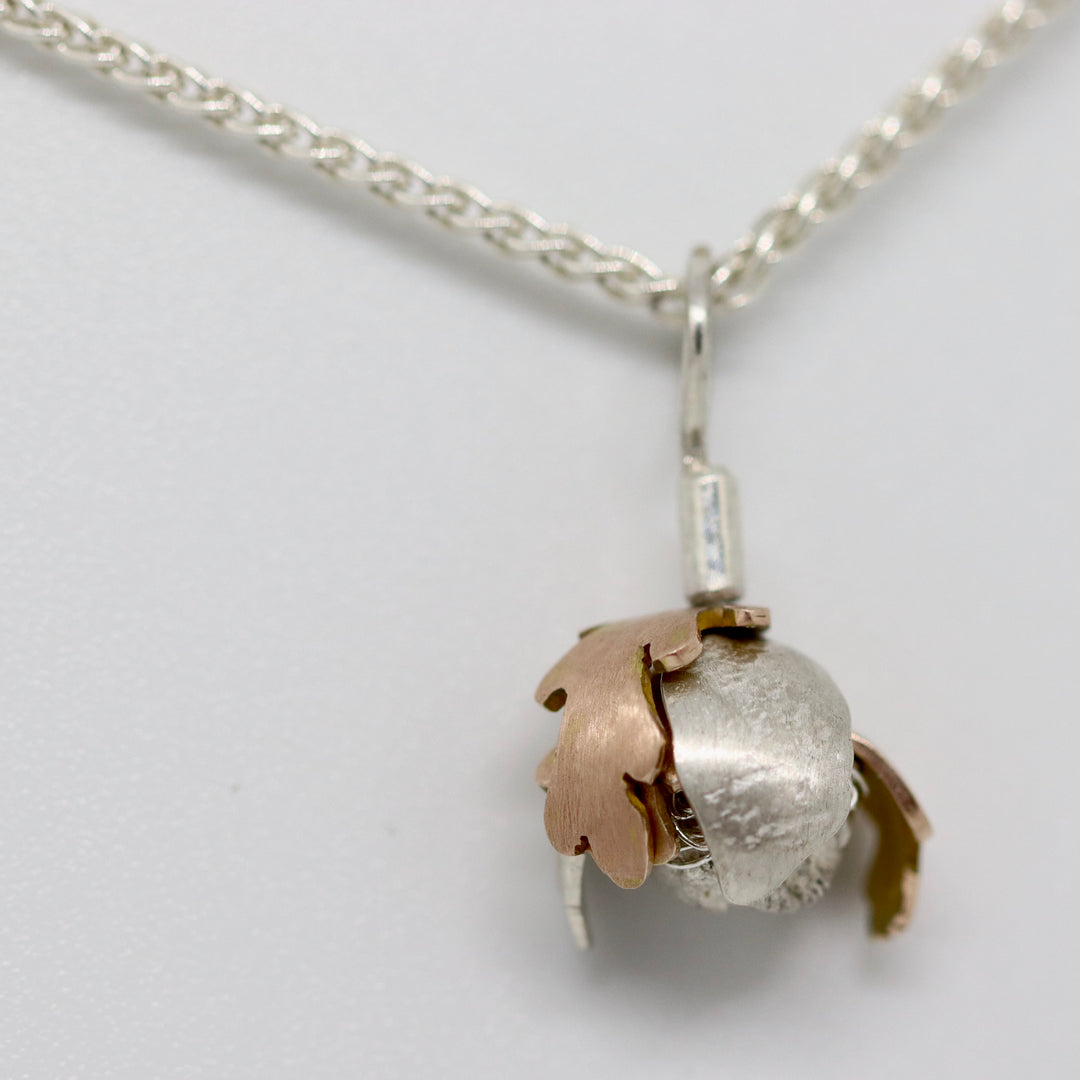 Lullaby Silver & Gold Dormouse Kinetic Pendant