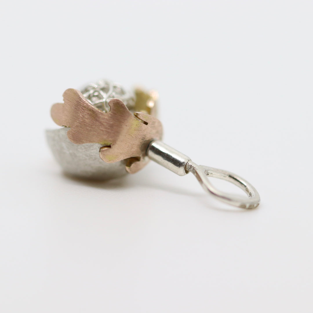 Lullaby Silver & Gold Dormouse Kinetic Pendant