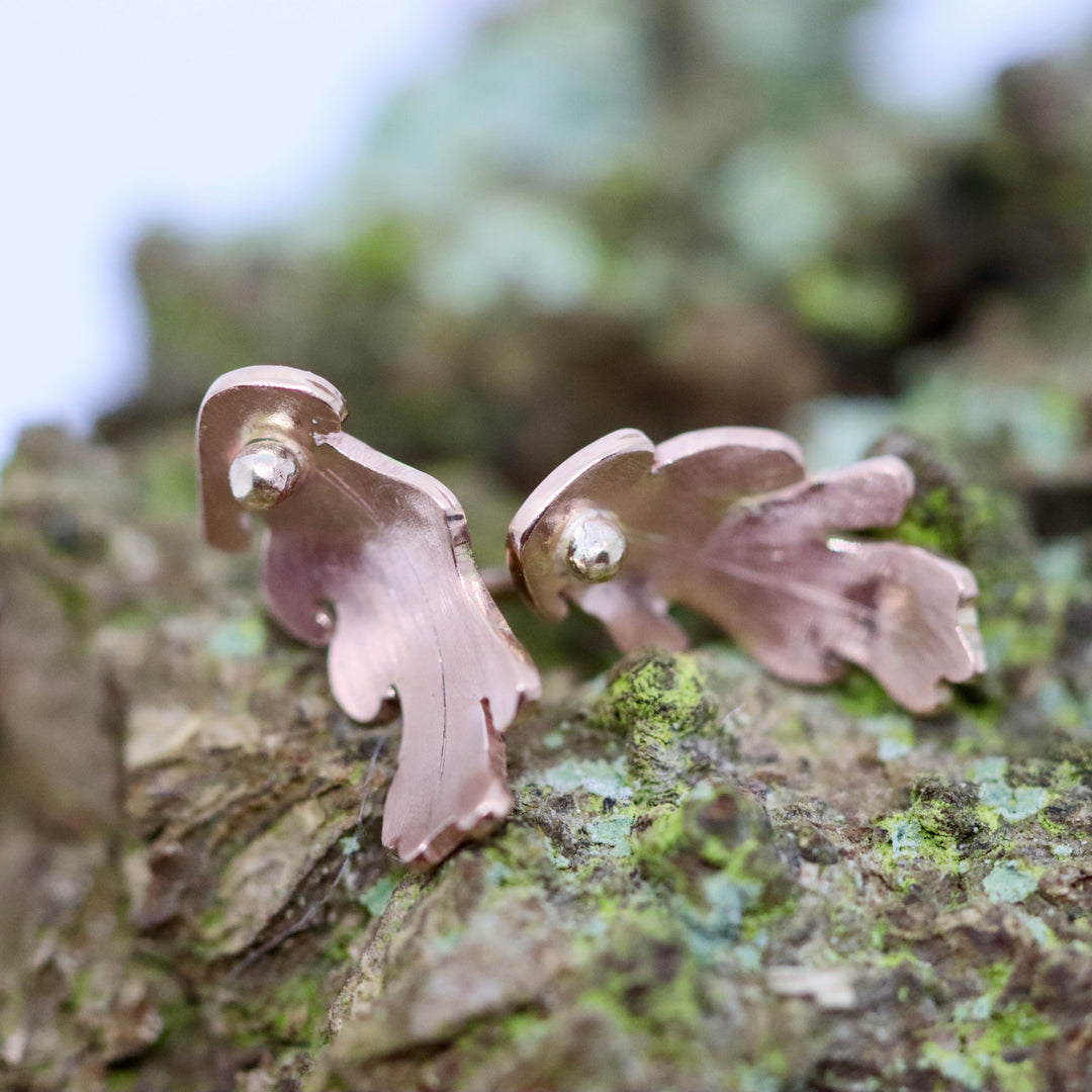 Autumn Gold Oak Leaf Earrings