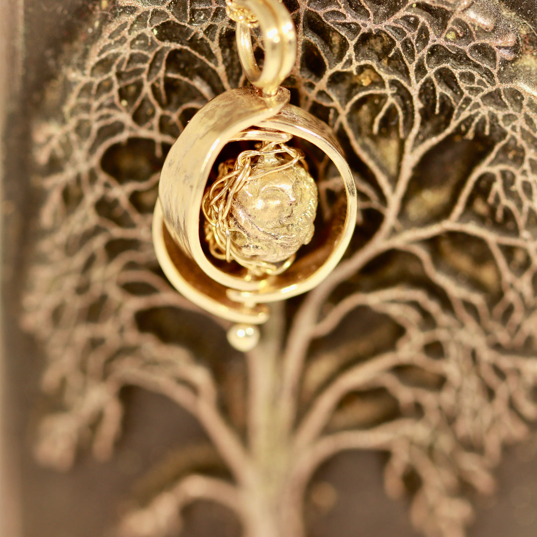 Beechnut Gold Dormouse Kinetic Pendant