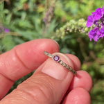 Load and play video in Gallery viewer, Ruby &amp; 9ct Yellow Gold Forget-me-not Ring

