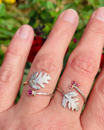 Load and play video in Gallery viewer, Ruby &amp; Hawthorn Cluster Open Ring
